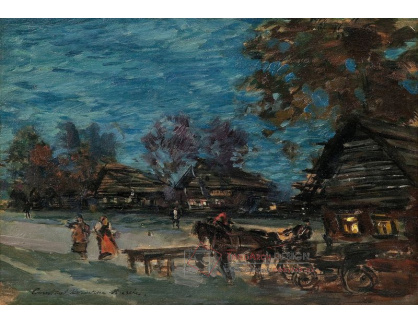 SO VIII-307 Konstantin Korovin - Večerní vesnice