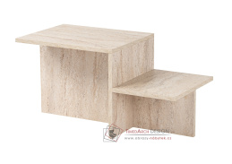 HARMONY, konferenční stolek 80x40cm, traventin
