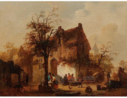 A-1785 Laurent Herman Redig - Holandská vesnická scéna