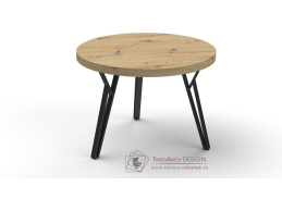 K900 PATRIK, konferenční stůl pr. 65cm, černá / výběr provedení