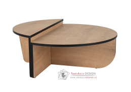 ORION, konferenční stolek 90x60cm, dub medový / černá