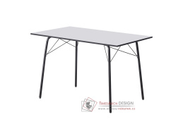 NALAK 2, jídelní stůl 120x70cm, černá / bílá