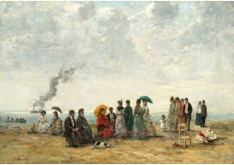 A-2069 Eugene Louis Boudin - Postavy na pláži