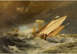 A-2347 Joseph Mallord William Turner - Rybářské čluny vplouvající do přístavu Calais