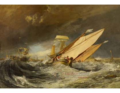 A-2347 Joseph Mallord William Turner - Rybářské čluny vplouvající do přístavu Calais