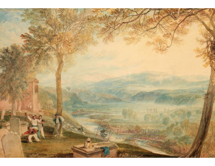 D-6244 Joseph Mallord William Turner - Hřbitov ve městě Kirkby Lonsdale