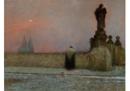 Jakub Schikaneder - V podvečer na Hradčanech II