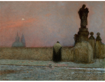 Jakub Schikaneder - V podvečer na Hradčanech II