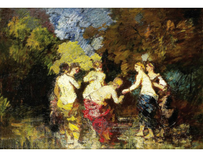 SO XVI-29 Adolphe-Joseph-Thomas Monticelli - Šest koupajících se žen