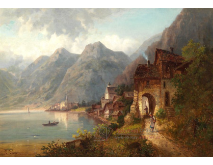 KO VI-48 Neznámý autor - Pohled na Hallstatt