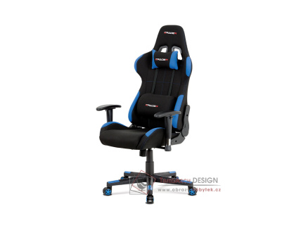 KA-F02 BLUE, kancelářská židle, látka modrá + černá