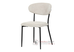 CT-W1021 CRM2, jídelní židle, černá / látka krémová