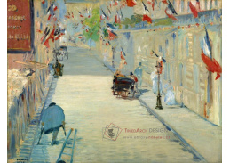 VEM 14 Édouard Manet - Vlajky v Rue Mosnier
