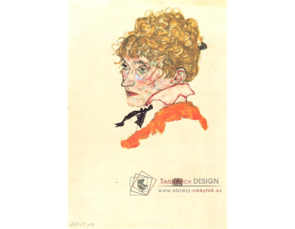 VES 48 Egon Schiele - Portrét Edith Schiele