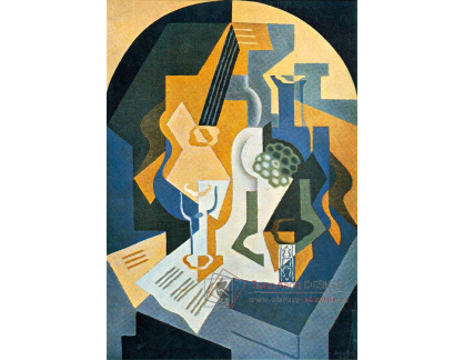 VJG 19 Juan Gris - Zátiší s ovocem a mandolínou