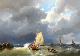 DDSO-690 Johannes Hermanus Koekkoek - Rybářské lodě na moři