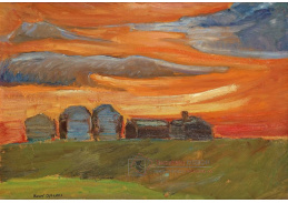 SO VIII-368 Helmer Osslund - Západ sluce nad krajinou
