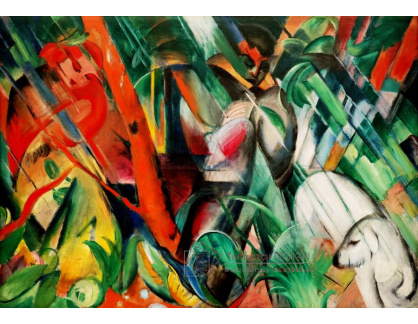 D-7204 Franz Marc - V dešti