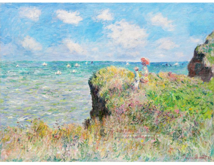 D-8126 Claude Monet - Útes Walk v Pourville