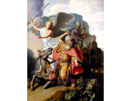 R4-119 Rembrandt - Anděl a prorok Balaam