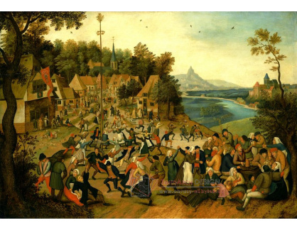 BRG-201 Pieter Brueghel - Svátek na svatého Jiří s tancem kolem májky