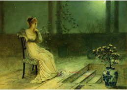 KO IV-197 John Atkinson Grimshaw - Žena na terase v měsíčním světle