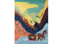 A-7971 Ernst Ludwig Kirchner - Jízda na saních ve sněhu