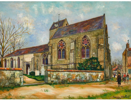 A-8741 Maurice Utrillo - Kostel ve Verderonne