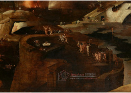 D-6333 Hieronymus Bosch - Kristův sestup do pekla, detail