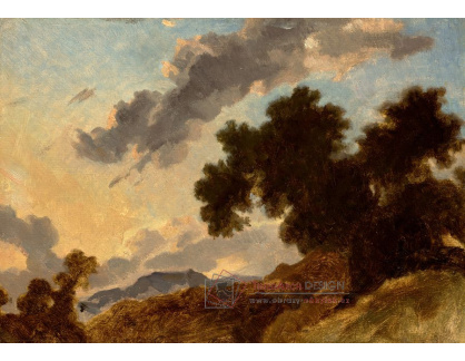 D-7336 Jean Honoré Fragonard - Horská krajina při západu slunce