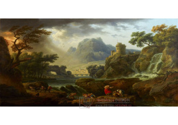 D-8330 Claude Joseph Vernet - Horská krajina s blížící se bouří
