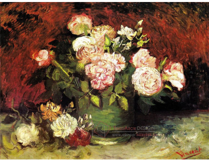 VR2-188 Vincent van Gogh - Mísa s pivoňkami a růžemi