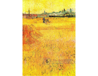 R2-28 Vincent van Gogh - Pšeničné pole s výhledem na Arles