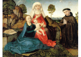 VH831 Hugo van der Goes - Panna a dítě s františkánským mnichem