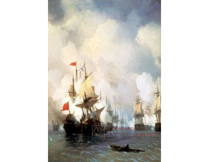 VL107 Ivan Konstantinovič Ajvazovskij - Bitva o průliv Chios