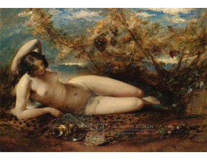 DDSO-1067 William Etty - Ženský akt na kožešině