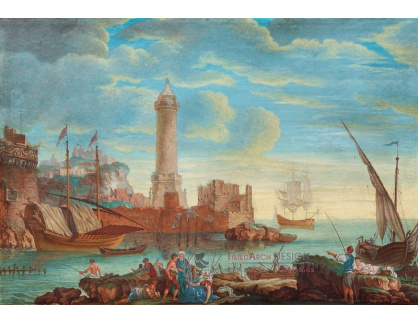 SO VIII-305 Claude Joseph Vernet - Pobřeží s majákem