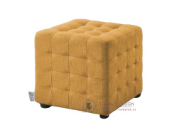 CUBIX II, čalouněný taburet, látka žlutá