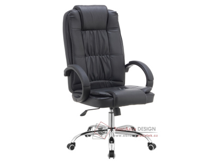 MADOX NEW, kancelářské křeslo, ekokůže černá
