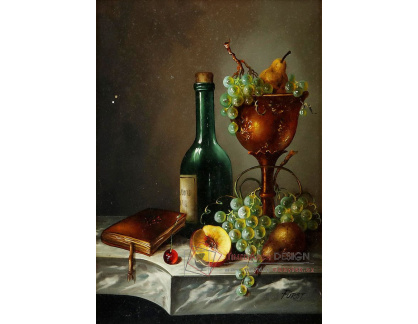 A-1480 Neznámý autor - Zátiší s ovocem a starožitnostmi