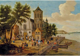 DDSO-4149 Pieter Bout a Adriaen Frans Boudewyns - Vesnický kostel u řeky