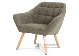 AK-321 LAN2, čalouněné křeslo, přírodní / látka lanýžová