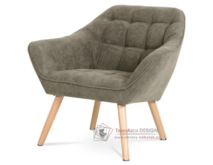 AK-321 LAN2, čalouněné křeslo, přírodní / látka lanýžová