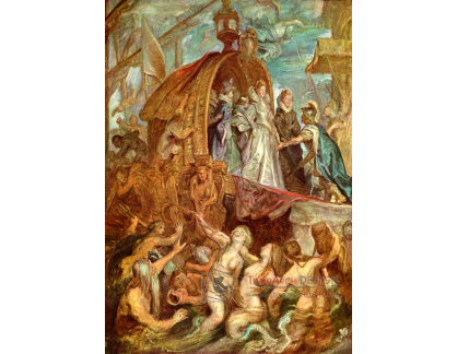 VRU26 Peter Paul Rubens - Příjezd Marie de Medici v přístavu Marseille