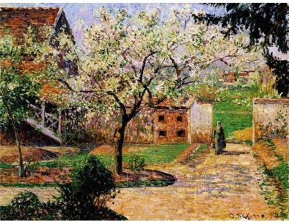 VCP-350 Camille Pissarro - Kvetoucí švestky v Eragny