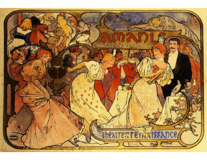 VAM43 Alfons Mucha - Amants