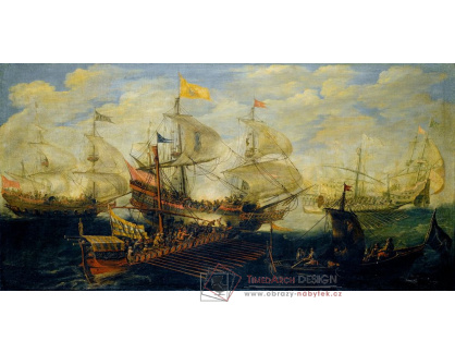 SO XVI-176 Andries van Eertvelt - Námořní bitva mezi Turky a křesťany