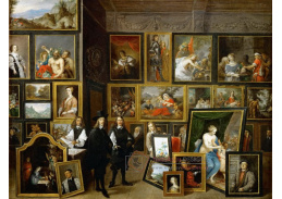 KO III-74 David Teniers - Arcivévoda Leopold Vilém a umělec v arcivévodské obrazové galerii v Bruselu