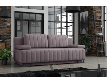 GINA, pohovka rozkládací, látka Premium Velvet 322 růžová