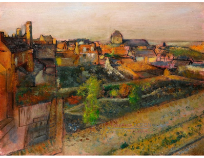 A-191 Edgar Degas - Pohled na Saint-Valéry-sur-Somme